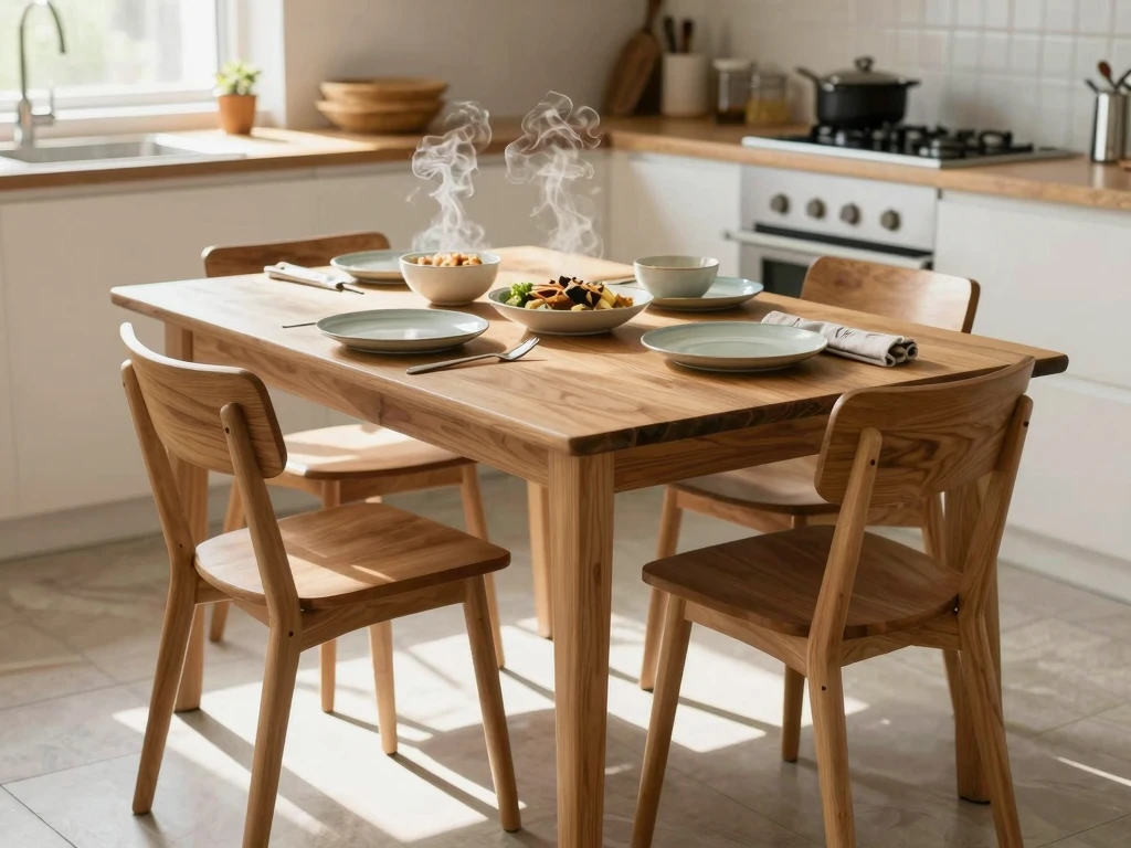 Abstrakt illustrasjon av dagsrytme og måltider